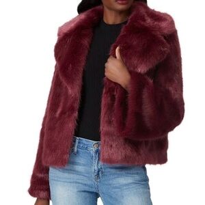 NWT| Unreal Fur | “Madam Butterfly” Faux Fur Jacket |Sweeter Than Wine | sz XL
